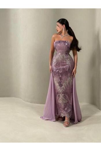 HOOR FASHION Evening Dress Georgette with Sequins