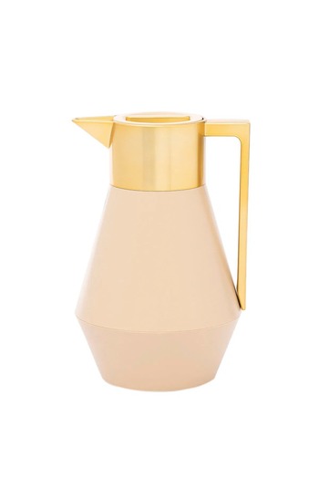 Everest Lydia Al Saif Gallery thermos, 1 liter, gold-beige handle