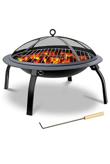 AGD Outdoor Wood Fire Stove, Braziero, Charcoal Grill, Garden Fire Pot Heater, Cast Iron Stove, Gril