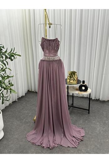 HOOR FASHION Evening Dress Georgette with Sequins