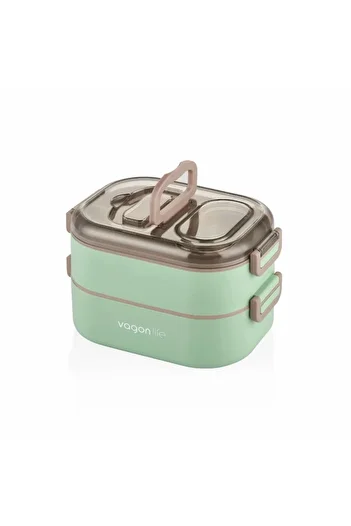 Vagonlife Vagon Life Lunch Box 1000 ml Nutrition Container Green Vgn 7081