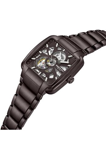 Kenneth Cole New York 40mm Automatic Men's Watch with Chocolate Dial & Chocolate Stainless Steel Bra