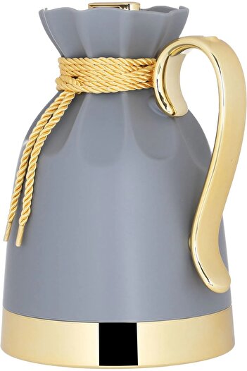 Everest Balqis Thermos, 1 liter, thermal glass inner shell, plastic outer shell - dark gray