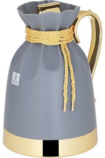 Everest Balqis Thermos, 1 liter, thermal glass inner shell, plastic outer shell - dark gray