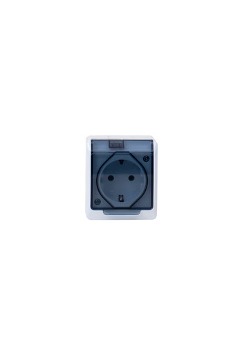 Hermes Priză simplă cu capac transparent HERMES, 16A/250, IP44 ELPL-0324-01