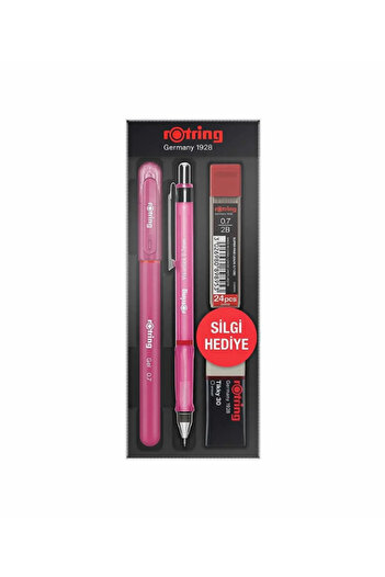 Rotring Okul Seti Visuclick+Jel 0.7 MM Pembe