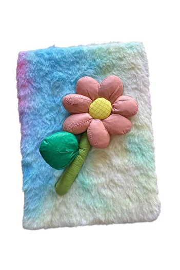 Tatlı Sebep Sweet Sebep Plush Diary Notebook - Character and Fruit Patterned, Lined Pages 1 Pc