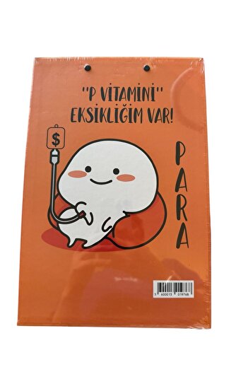 Tatlı Sebep 1 ADET Karikatürlü Mandallı Dosya – A4 Renkli Kapak, Okul & Ofis (KARIŞIK GÖNDERİLİR)