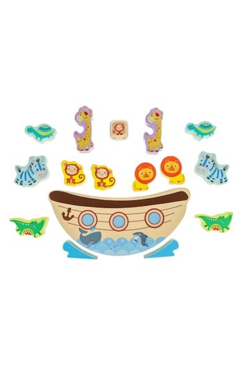 OEM Educational Wooden Toy Ark with 12 Animals