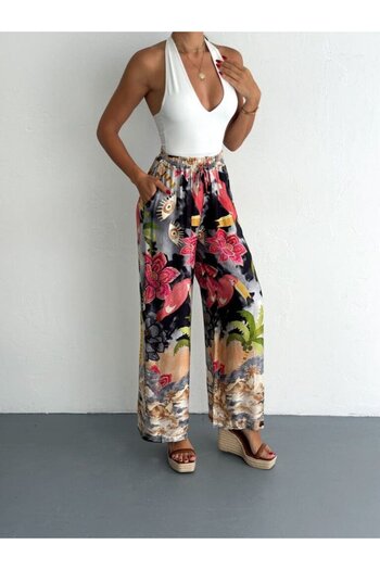 UNBOX Tropical Bloom Wide Pants