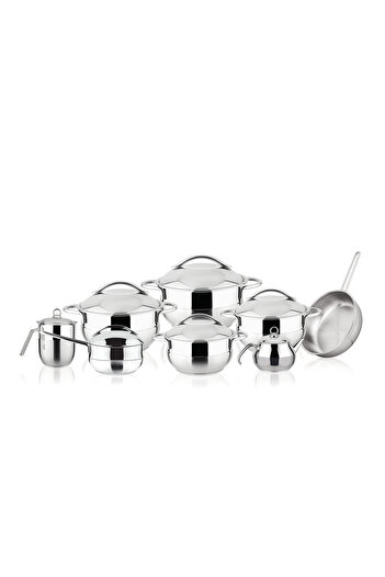 Oscar 9-piece Turkish cookware set with glass lid
