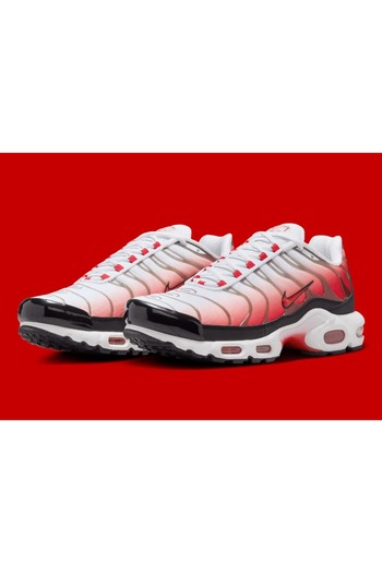 Nike Adidași unisex Air Max Plus alb negru roșu universitate - (HM9611-100)