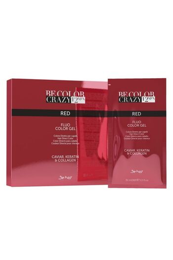 Be Hair Red Semi-Permanent or Direct Hair Dye - Be Color Crazy 12 Minute Red 30ml - Be Hair