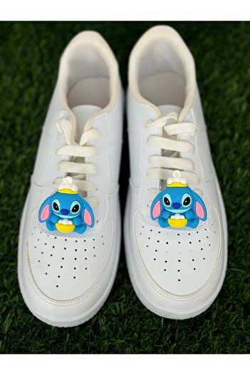 Crocs Stiç Figür Çift Ayakkabı Süsü/Stich Ayakkabı Bağcık Aksesuarı/Ayakkabı Charm/Ayakkabı Tokası