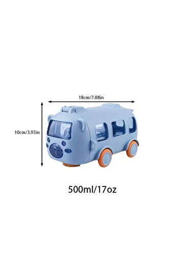 Tatlı Sebep Teddy Bear Bus Water Bottle with Bottle Strap 500 Ml.