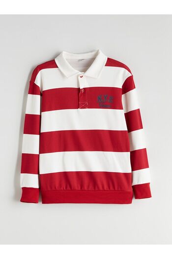 LC Waikiki Lcw Kids Polo Neck Striped Boys' T-Shirt