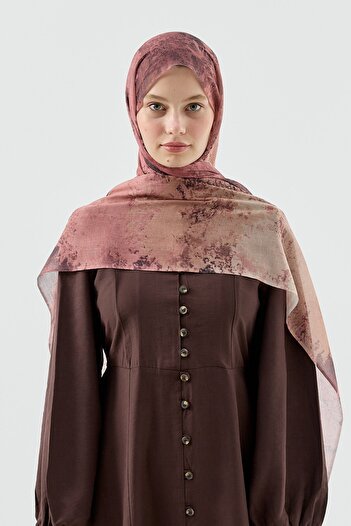 Modakaşmir Viola Pattern Moon Shawl