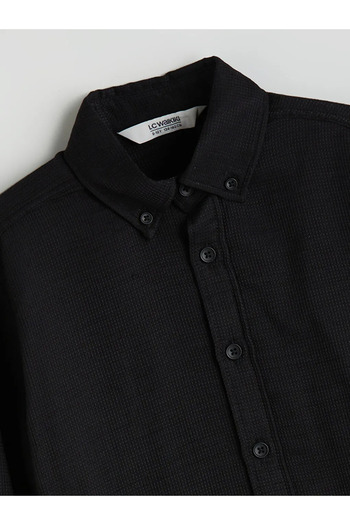 LC Waikiki Long Sleeve Textured Boy's Shirt