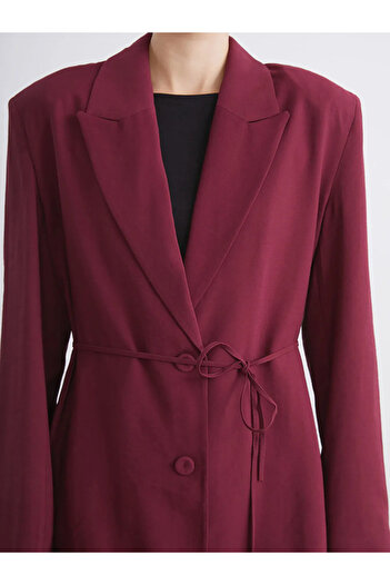 LC Waikiki Women's Belted Waist Blazer Jacket