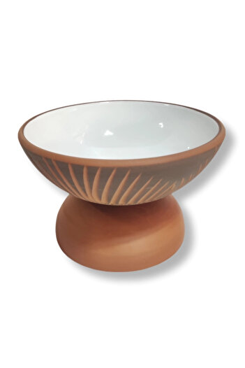 çömlek diyarı Rustic Footed Medium Bowl