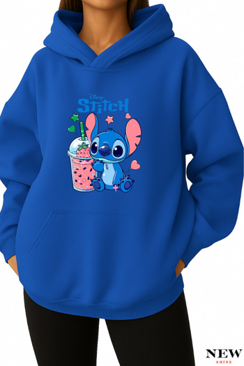 New Shine Φούτερ με στάμπα Stitch