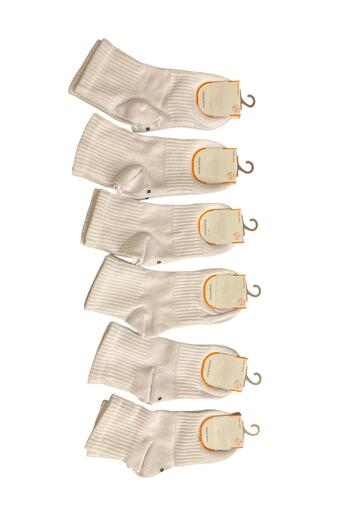 Mcr 6 Pairs of Elastic Economical Half-Toe Winter Socks