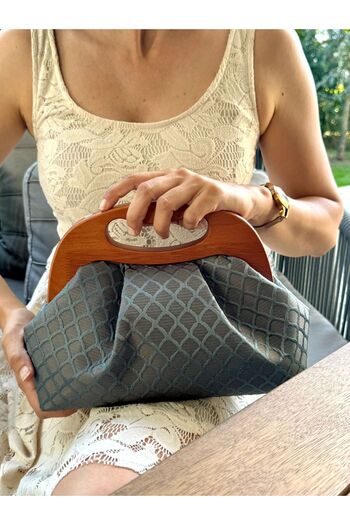 JOPHIEL Ramaela - Chain, Wooden Scholarship Bag, Clutch, Handbag, Shoulder Bag, Shoulder Bag