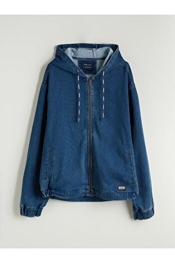 LC Waikiki Lcw Jeans Comfortable Fit Hooded Men's Jean Jacket