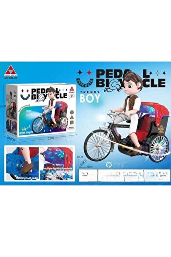 Toybox Electric Musical Tricycle Riding Boy Bicycle Toy With Flashing Light And Music Stunt Tricycle Toy fo