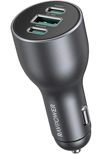 RavPower RP-VC1011 Car Charger 100W 3 Ports Black
