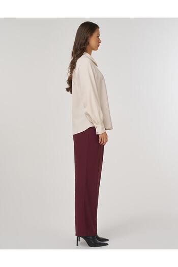 Kayra Polo Neck Blouse Cream