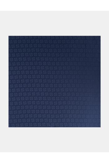 Kayra Μεταξωτό μαντήλι με λογότυπο Navy Blue