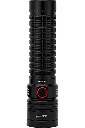 erorex GFL51061 Rechargeable LED Flashlight Hyper Bright Cool White Light Portable Torch High Beam LED
