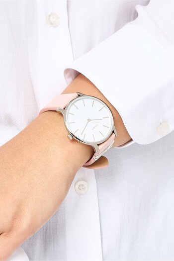 Timex Women TW2T47900 Leather Analog Watch 38mm, Pink