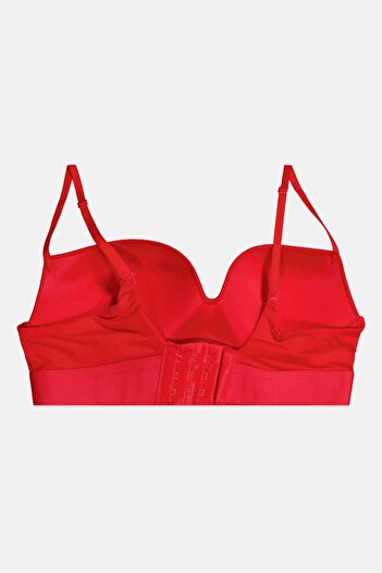 Calvin Klein Women Padded Brand Logo Bra, Red