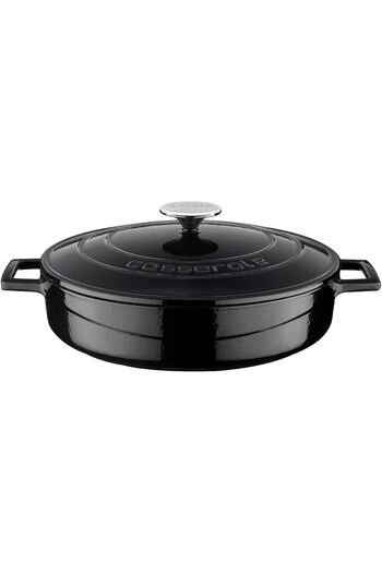 STOREMAX Snshop Metal Casting Multi-Purpose Yayvan Pot, Trendy, 28 Cm, 3.51 L Volume, Black 467437
