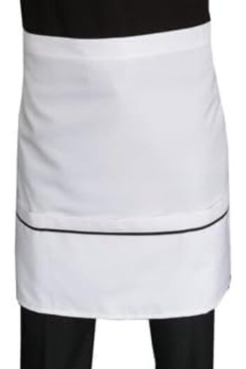 STOREMAX Snshop Apron with Bib Short Waist White 467437