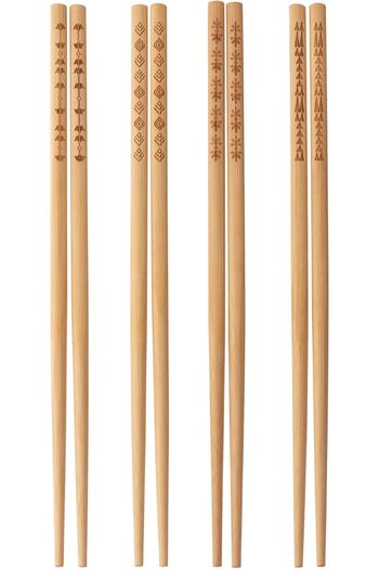 STOREMAX Sellbuyst Trebent Chopsticks, 4 Pairs, Bamboo Trendy 266450