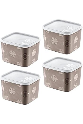 STOREMAX Snshop Set of 4 No Frost Storage Container Terra 1250 ml 467437