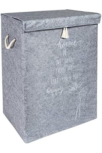 STOREMAX Snshop Laundry Basket Dirty Laundry Bag Laundry Hamper with Felt Lid Multi-Purpose Bin