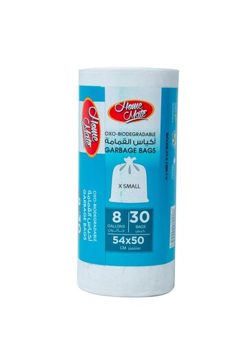 Homemate Home Mate Garbage Bags Oxo-Biodegradable 8 Gallons Size X-Small