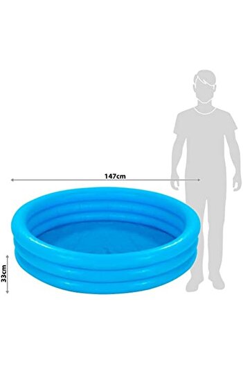 STOREMAX Vegashop 58426 Cristal Colorful 3-Section Pool 147 Cm, Water Sports, Beach Material, Inflatable Product, Y