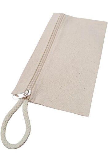 STOREMAX Polysight Canvas Bag, 23x12 cm, Beige, Zippered Trendzap 467437