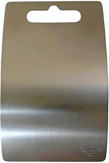 STOREMAX Polysight Oval Cut Stainless Steel Cutting Board 304 Quality Mildew Resistant for Kitchen Picnic