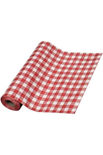 STOREMAX Polysight Disposable Red Paper Tablecloth 24 Meters 16 Sheets Trendzap 467437