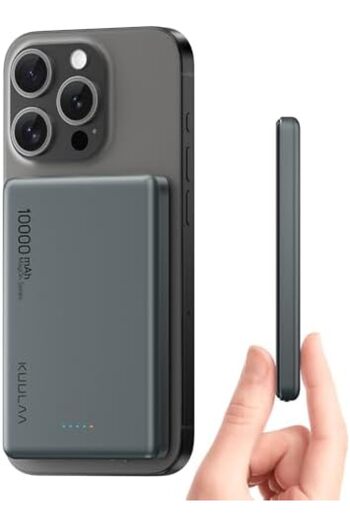 Kuulaa Magsafe Power Bank 10000mAh, Wireless Portable Charger Fast Charging, Mobile Phone PD 20W Wir