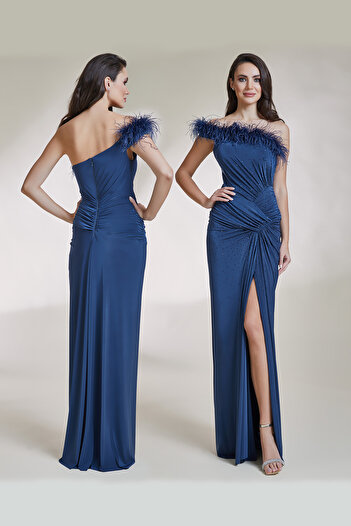 Kenzel Evening Dress 9100-Indigo
