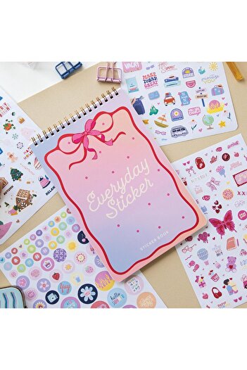 STOREMAX Snshop Sticker Book 1183 Pieces 18 Sheets Colorful Sticker Notebook 467437