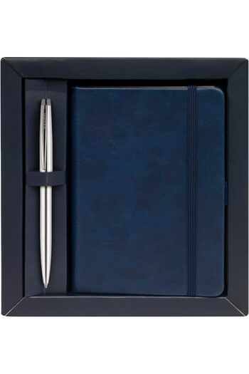 STOREMAX Snshop Plated Thick Cover Notebook A6 Navy Blue & 108m Prestige Mechanical Pencil 467437