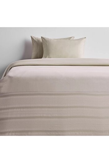 Generic Eternity Cotton Percale 325 Thread Count 3-Piece Single Duvet Cover Set - 135x200 cm